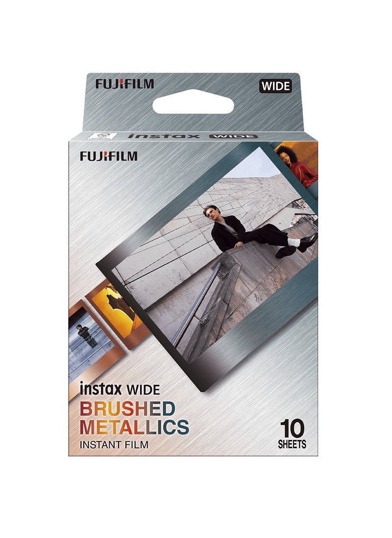 فوجي فيلم فيلم Instax Wide المعدن المصقول - 10 ورقات  - Image 2