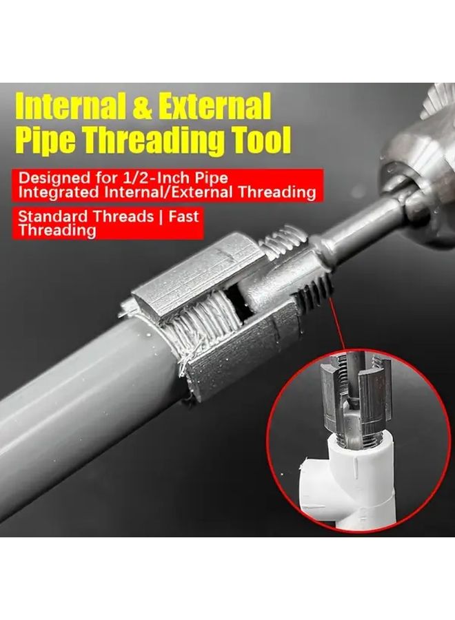 2pcs NPT Pipe Thread Repair Tool Manual Taper Tap Set For PPR PVC Copper Pipes - Image 5