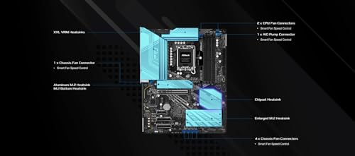 ASRock Intel Core Ultra Z890 Pro RS ATX Motherboard LGA1851 RL-ILM DDR5 8666 MHz 256 GB M.2 PCIe 5.0 Thunderbolt - Image 4