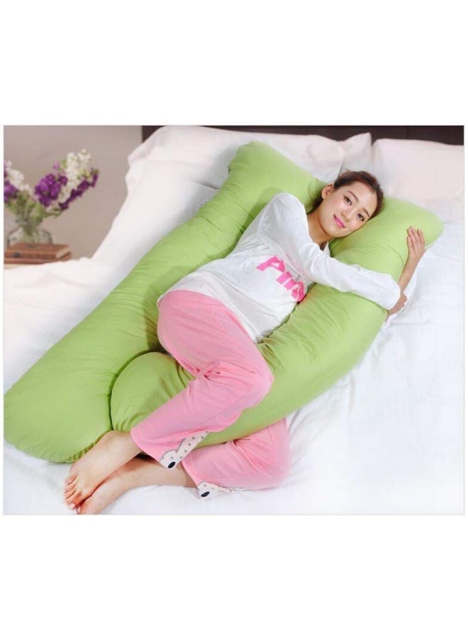 Cotton Maternity Pillow Cotton Green 120x80cm - Image 1