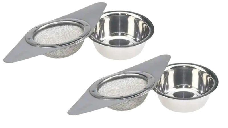 Zoov Stainless Steel SS Tea Strainer SS Tea Strainer 2Pc - Image 1