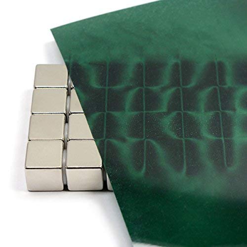 CMS MAGNETICS - 12x12 Green Magnetic Flux Viewing Film for Revealing Hidden Magnetic Field Patterns in Permanent Magnets for Science Projects, Research and STEM Education in Magnetism - Image 1