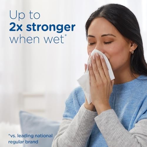 Puffs Ultra Soft Facial Tissues, 1 Family Size Box, 124 Facial Tissues Per Box - Image 4