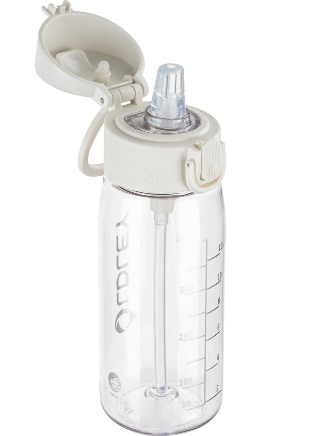 OLDLEY Kids Water Bottles with Straw 420ml/14oz BPA Free Tritan Water Bottle with Handle Leakproof School Sports Drinking Bottle for Toddler Boys Girls,Transparent - Image 1
