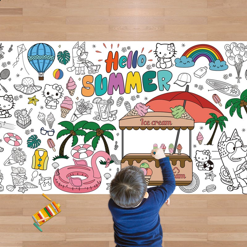 JXSDWANG Coloring Tablecloth - Image 1