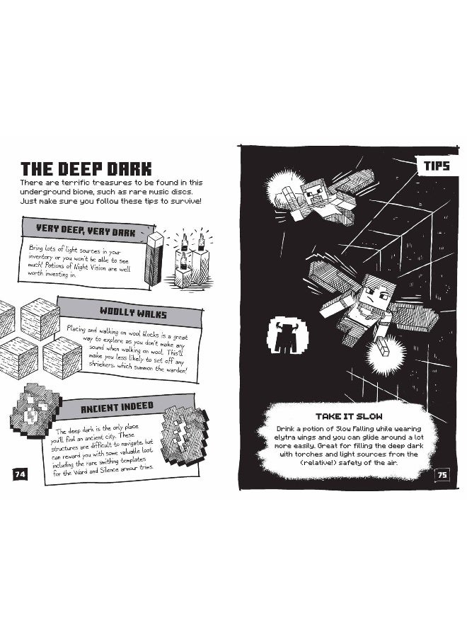 Farshore Minecraft Tips, Tricks and Hacks: The official illustrated guide to Minecraft in 2024. Full of gaming tips, it’s the perfect gift for kids and families to enjoy!  - Image 2