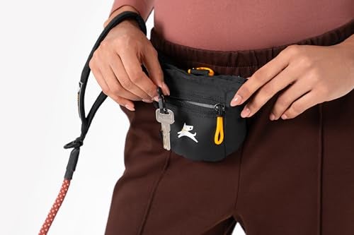 OllyDog Goodie Treat Bag Dog Treat Pouch Waist Belt Clip for HandsFree Training Magnetic Closure Dog Training and Behavior Aids Three Ways to Wear Raven S25 - Image 3