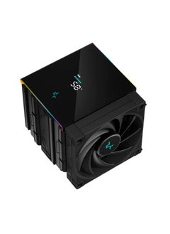 DEEPCOOL AK620 DIGITAL CPU Air Cooler – Dual-Tower Design, Magnetic Status Display, ARGB LED Strips, Six Copper Heat Pipes, Dual Silent FDB Fans, High-Performance Cooling, Universal Compatibility for Intel & AMD  - Image 2
