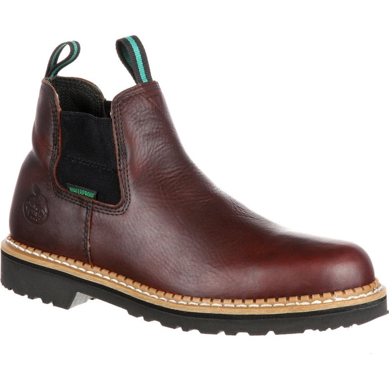 Georgia Boot Georgia Giant High Romeo Waterproof Steel Toe Boot, Soggy Brown, Size 13(W) - Image 1