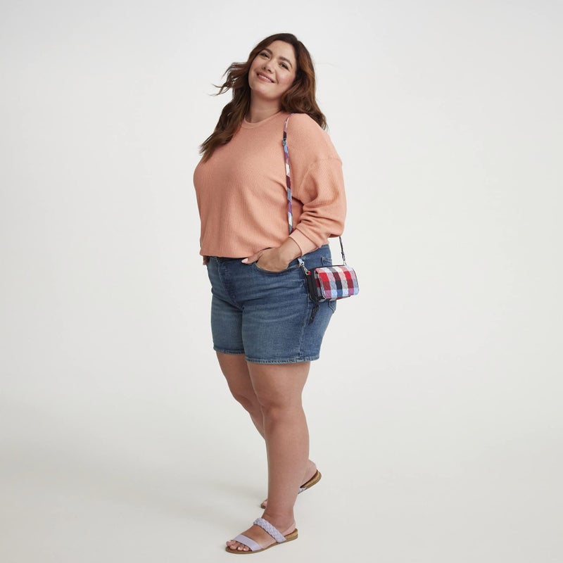 Vera Bradley Women's Cotton All in One Crossbody Purse With RFID Protection, Climbing Ivy Green - Recycled Cotton, One Size - Image 5