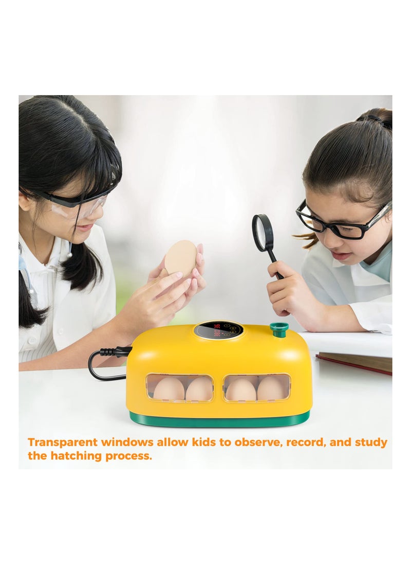8-Egg Digital Incubator with LED Candler, Temperature & Humidity Control Display - Ideal Educational Tool for Hatching Chicken, Duck, Goose, Quail, and Bird Eggs. - pzsku/Z88D4EC9B76C97E531C95Z/45/_/1723031937/a5ad88d1-7b8e-465c-8b0b-979b03be520e
