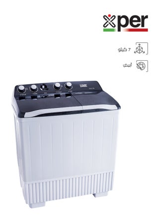 غسالة ملابس حوضين - تعبئة علوية - 7 كجم - أبيض - TTWXP7022 - pzsku/Z88D519010FA14543FA1EZ/45/_/1704348098/b909e1cf-6792-4e7a-8b86-88d3e09914f7
