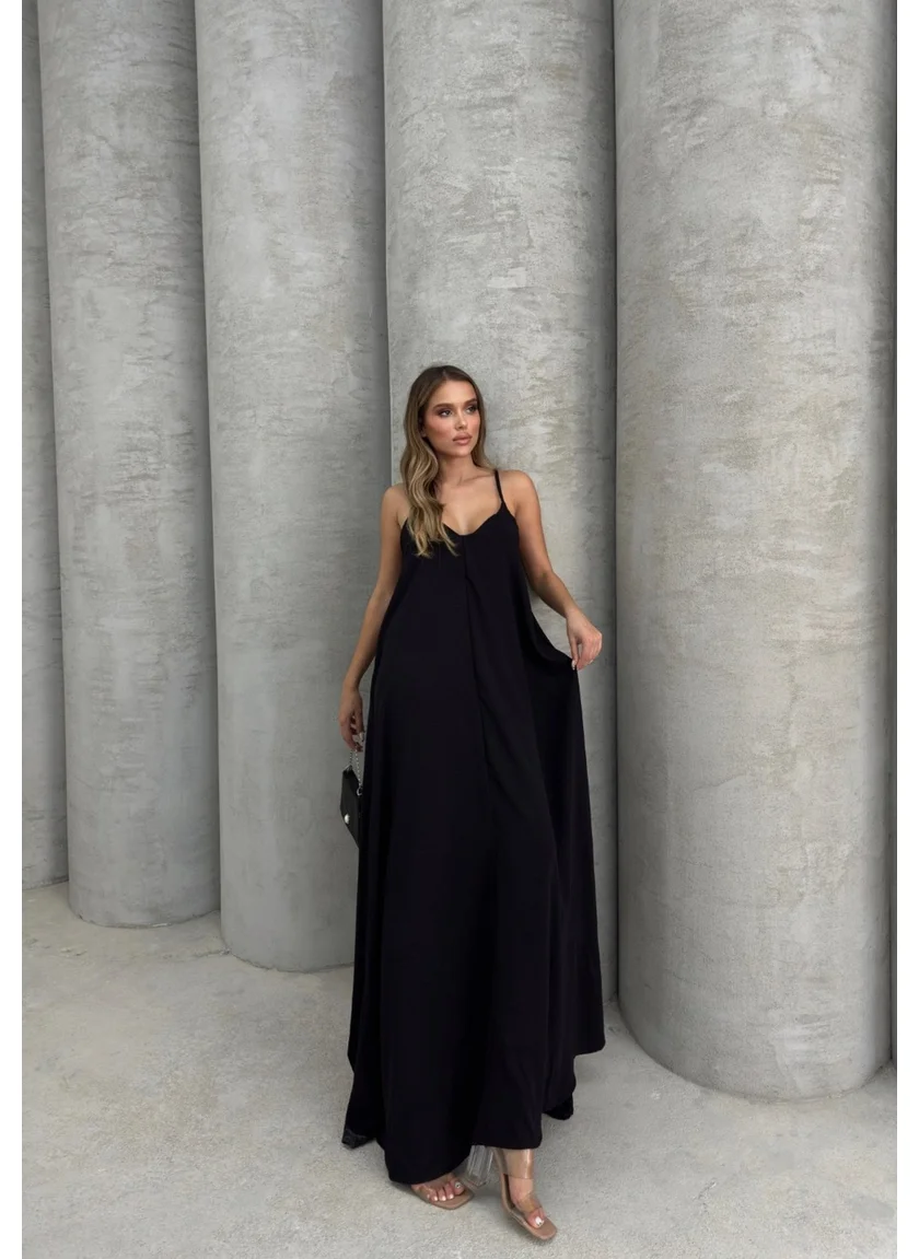 Işılda Fashion Işılda Ayrobin Fabric Suspender Dress