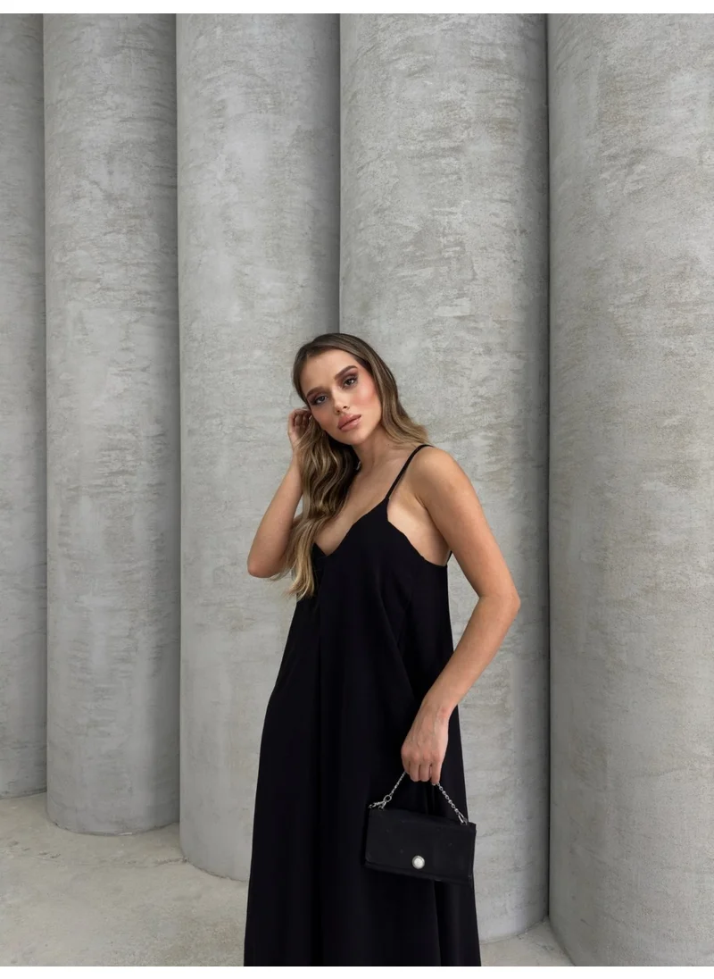 Işılda Fashion Işılda Ayrobin Fabric Suspender Dress