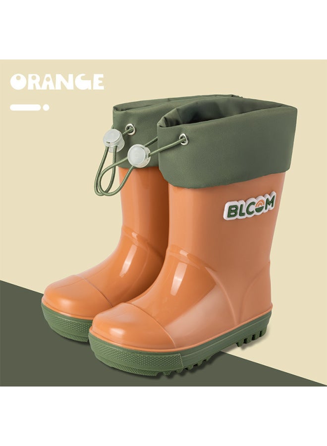 Eco-friendly Original And Korean High-end Children's Waterproof Rain Boots With Elastic Cuffs For Boys And Girls