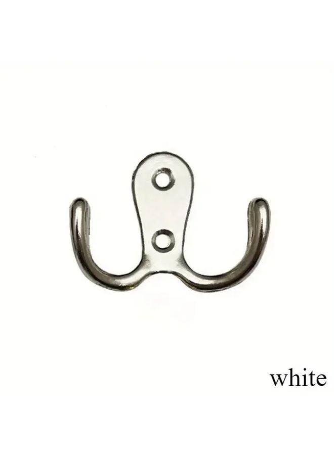 Vintage Black Metal Wall Hooks 2pcs With Golden Accents For Clothes Hats Home Storage - Image 5