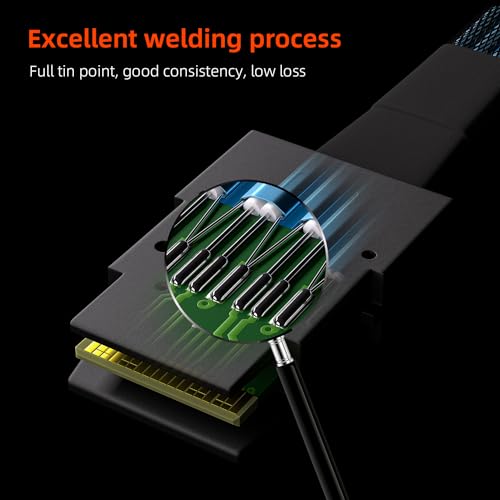 OIKWAN Mini SAS to 4 SATA Cable, 36 Pin SFF 8087 Host/Controller to 7 Pin SATA Target/Backplane, Compatible with PERC H310, RAID Controller 3Feet(2 Pack) - Image 4