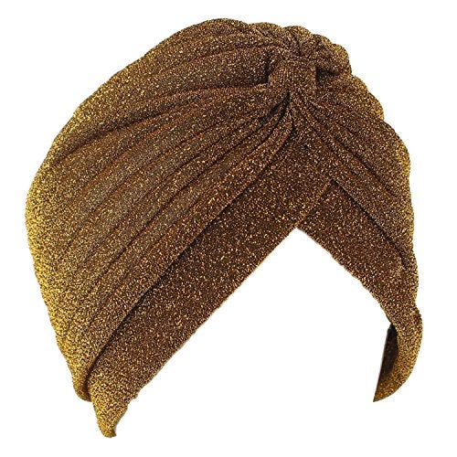 KINGREE Chemo Cap,Turban Headwear,Multi Function Headwrap and Chemo Hats for Hairloss (28 Series, Gold) - Image 2