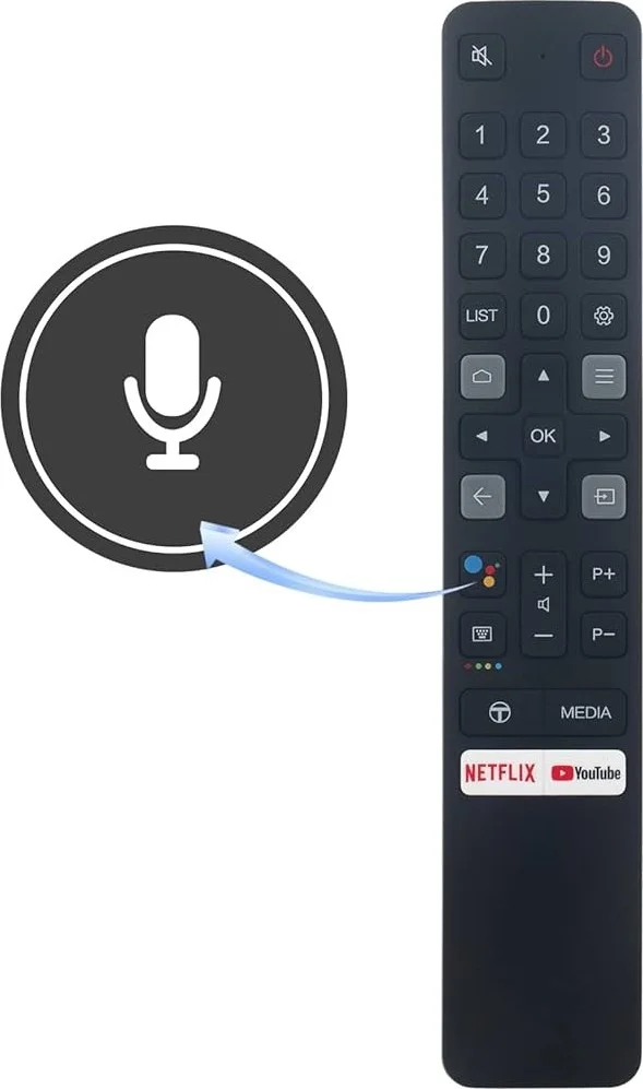 Ata Elektronik Ata Electronics Tcl Android 4K LED Smart TV Remote Control Voice Command Original Product 43P725 65C728 50P728 L32S525 65C828