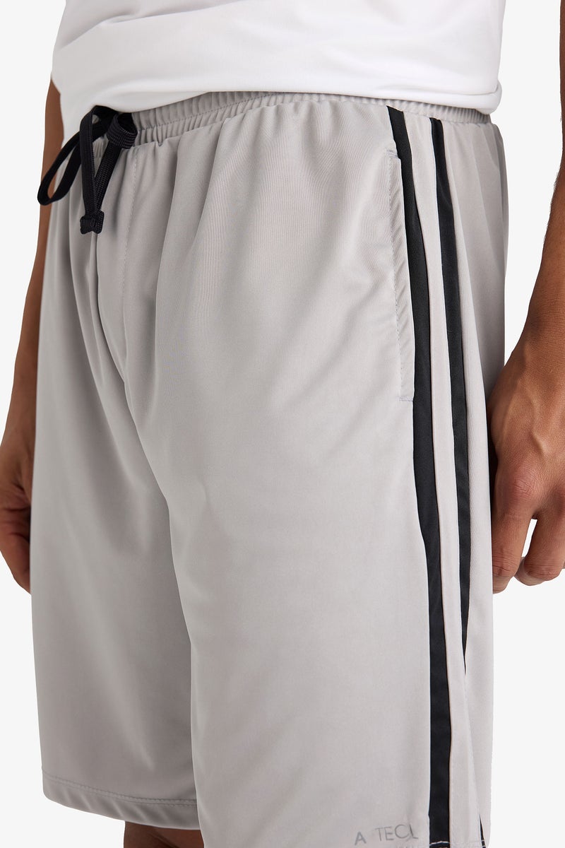 DeFacto Grey Man DeFactoFit Standard Fit Sports Shorts Casual - Image 5
