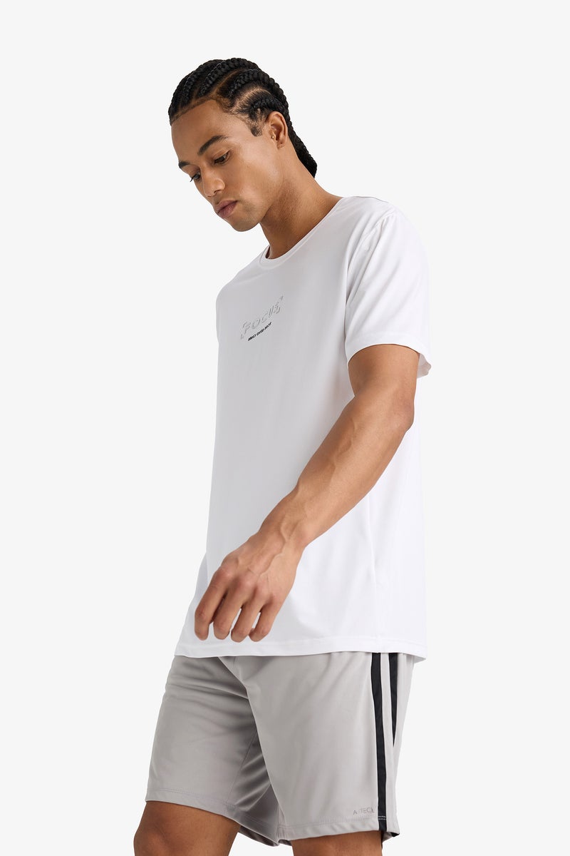 DeFacto Grey Man DeFactoFit Standard Fit Sports Shorts Casual - Image 3