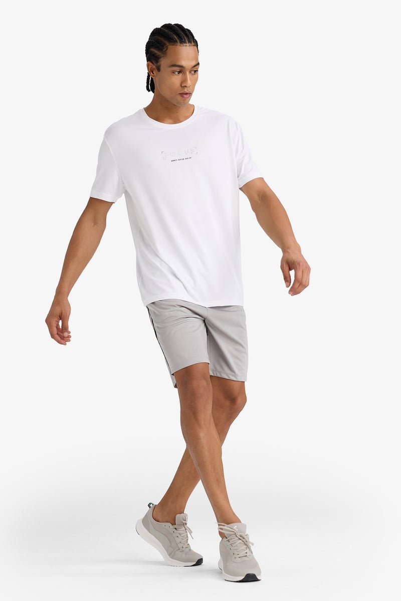DeFacto Grey Man DeFactoFit Standard Fit Sports Shorts Casual - Image 2
