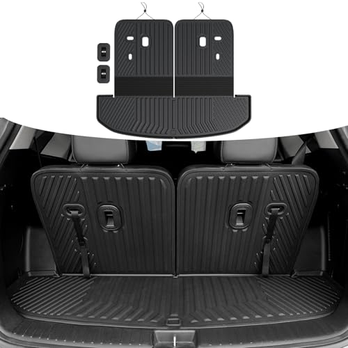 HOUCLEMIC Cargo Mat for Kia Sorento 2021-2025 2026, All Weather TPE Trunk Mat with Backrest Mat Waterproof Durable Seat Cover Protector Replacement for Kia Sorento - Image 1