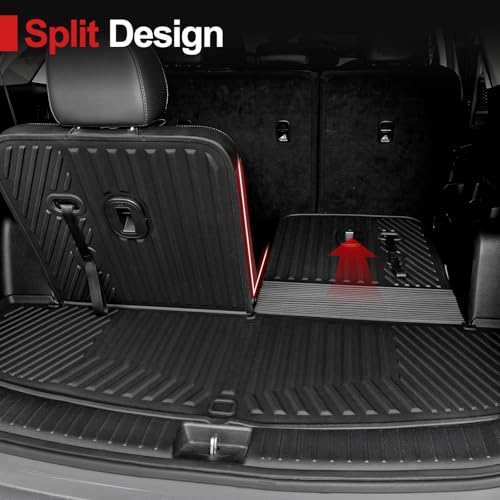 HOUCLEMIC Cargo Mat for Kia Sorento 2021-2025 2026, All Weather TPE Trunk Mat with Backrest Mat Waterproof Durable Seat Cover Protector Replacement for Kia Sorento - Image 2