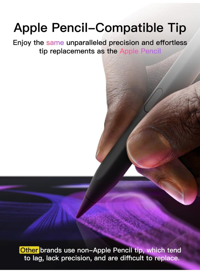 Pencil for iPad (2018-2026), USB-C Fast Charging Stylus Pen, Pixel-Perfect Tilt Sensitivity for Apple iPad 11/10/9/8/7/6/A16, iPad Mini 7/6/5, iPad Air M4/M3/M2 11"/13"/5/4/3, Pro M5/M4 13"/12.9″/11″ - Image 3