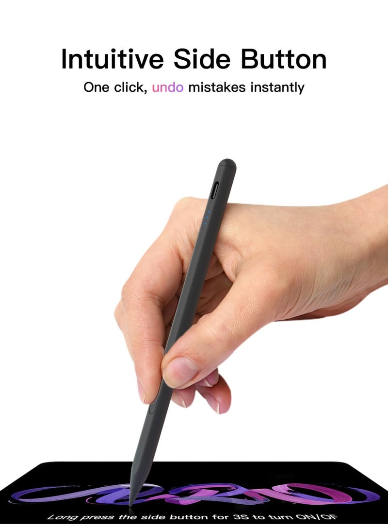 Pencil for iPad (2018-2026), USB-C Fast Charging Stylus Pen, Pixel-Perfect Tilt Sensitivity for Apple iPad 11/10/9/8/7/6/A16, iPad Mini 7/6/5, iPad Air M4/M3/M2 11"/13"/5/4/3, Pro M5/M4 13"/12.9″/11″ - Image 2