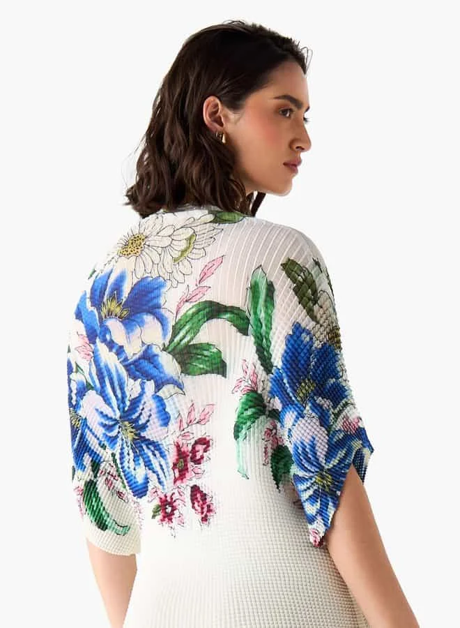 2Xtremz 2Xtremz Waffle Textured Top with Short Sleeves