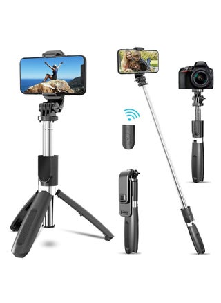 3 in 1 Extendable Selfie Stick Tripod with Detachable Bluetooth Wireless Remote Phone Holder for iPhone 12/Xs/iPhone 8/iPhone 11/11pro, - pzsku/Z88D59E3B5C1333A6FCD6Z/45/_/1694009267/91280d86-fe76-482d-aedf-7b5300424355