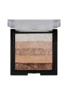 Shimmer Brick And Blusher 2 In 1 Ii Glow Bronzer Powder Waterproof Baked And Light Face Contour Highlight (Shade 07)