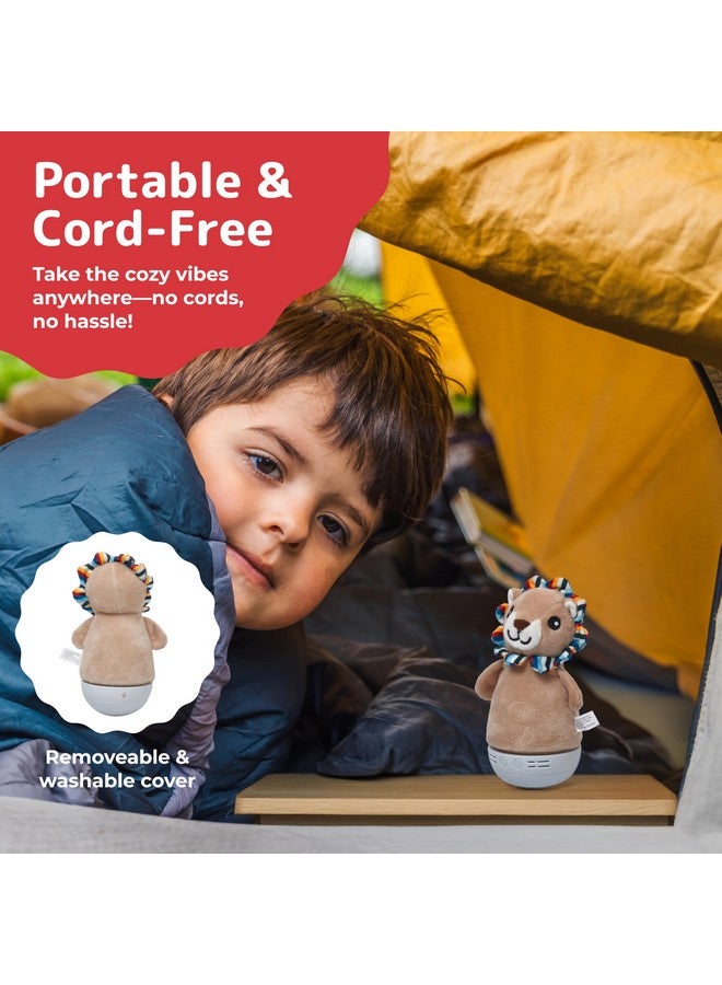 PREXTEX Little Lion Shape Kids Night Light - 7 Colors, 10 Calming Sounds, 6 Lullabies, Timer, Washable Covers, Portable Night Lamp for Kids - Lion Lamp for Ages 2 and Up - 3.9 x 6.9 x 3 inches - Image 5