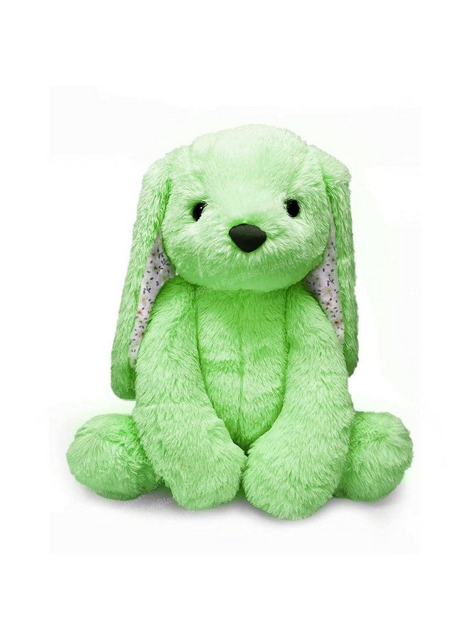 فنبلاست ألعاب محشوة على شكل أرنب من فن بلاست للأطفال - ألعاب ناعمة للأطفال، لعبة ناعمة على شكل أرنب، أرنب ناعم منفوش، هدايا إرجاع للأطفال، لعبة محشوة لطيفة للأطفال، لعبة ناعمة لتزيين المنزل - 30 سم (أخضر بحري) - Image 1