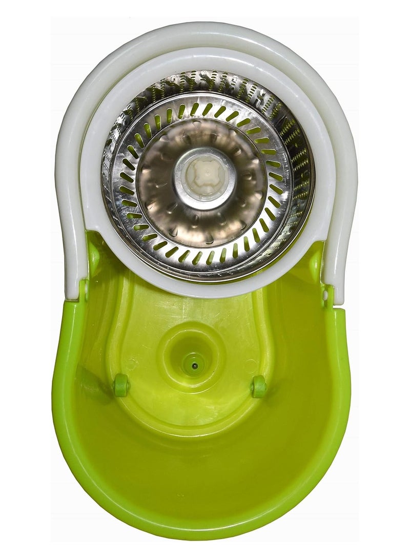 360 Degree Rotating Mop, Steel Center with Bucket, Green, 2018-027-2 - Image 2