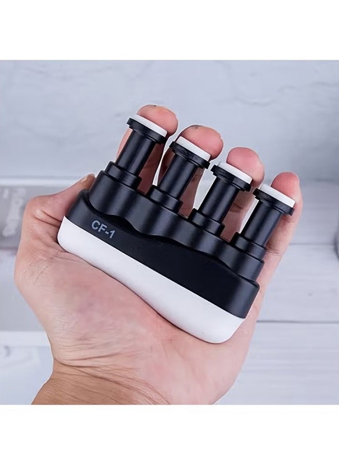 HY - Finger Enhancer Hand-held Exerciser Guitar Trainer Suitable For 4 Kinds Of Tension Adjustable For Guitar, Piano, Trigger Finger Training, Improve Finger Agility And Strength - Image 1