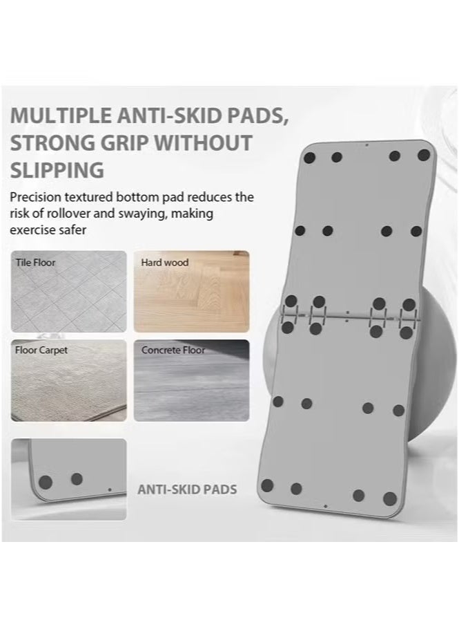 فيتنس ورلد لوح بيلاتيس - مجموعة إصلاح بيلاتيس ، لوح إصلاح بيلاتيس قابل للطي متعدد الأغراض للمنزل، لوح انزلاقي 5 في 1 لتمارين بيلاتيس - Image 5