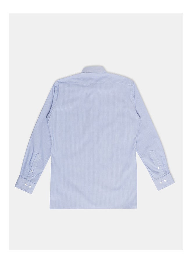 Olymp - Collared Neck Long Sleeve Stripes Shirt - Image 1