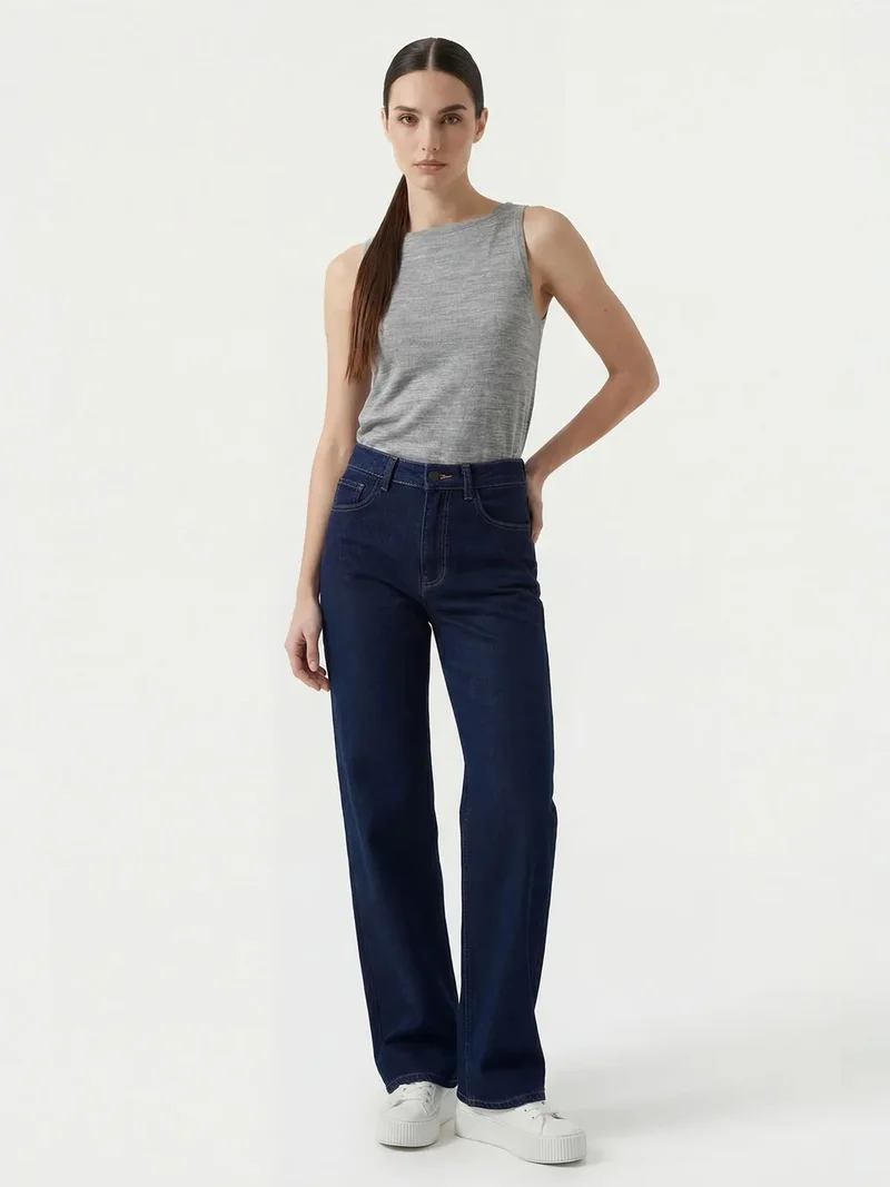 BIG DART BDART Ribbed Sleeveless Crew Neck Tank Top