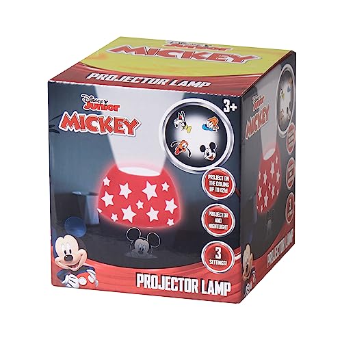 Idea Nuova Disney Mickey Mouse Kids Lamp & Nightlight – Scene Projector with Soft Glow – Fun Bedroom Décor for Toddlers & Children – Battery Operated - Image 2