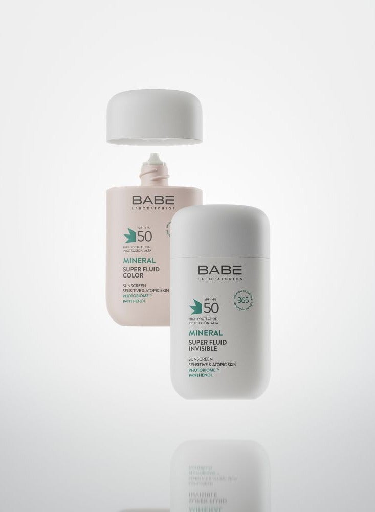 Babe Laboratorios Babé Super Fluid Mineral Sunscreen SPF50 for Sensitive and Atopic Skin Color 50ml - Image 2