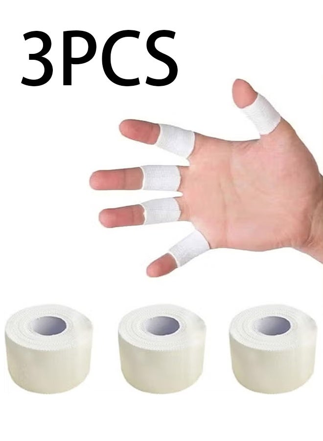 Generic 3-Roll Zinc Oxide Tape, Breathable Wrist Finger Strapping Tape Cohesive Bandage Flexible- 2.5cm X 10m  - Image 1
