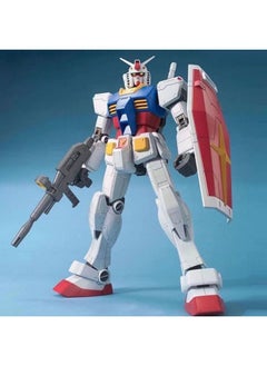Gundam Model MG Attacks Free Light Wings Blue And Red Heretical Unicorn Destiny Big Class Assembled Mecha Hand-made Toy-Color:Yuanzu Mecha [shield + Cannon] - Free Stand - Single Model