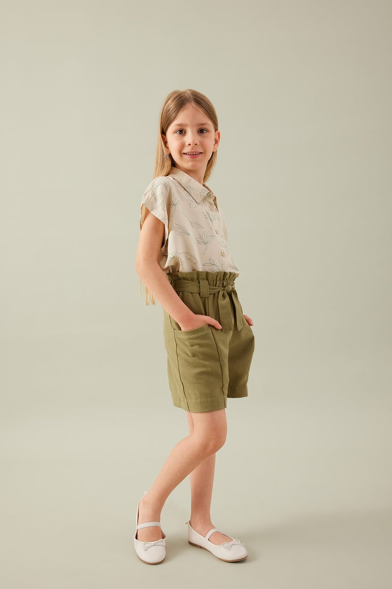 DeFacto Girl Paperbag Shorts - Image 1