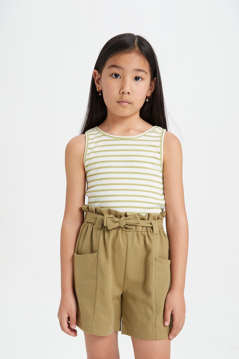 ديفاكتو شورت بناتي أخضر بيبرباج - Image 5