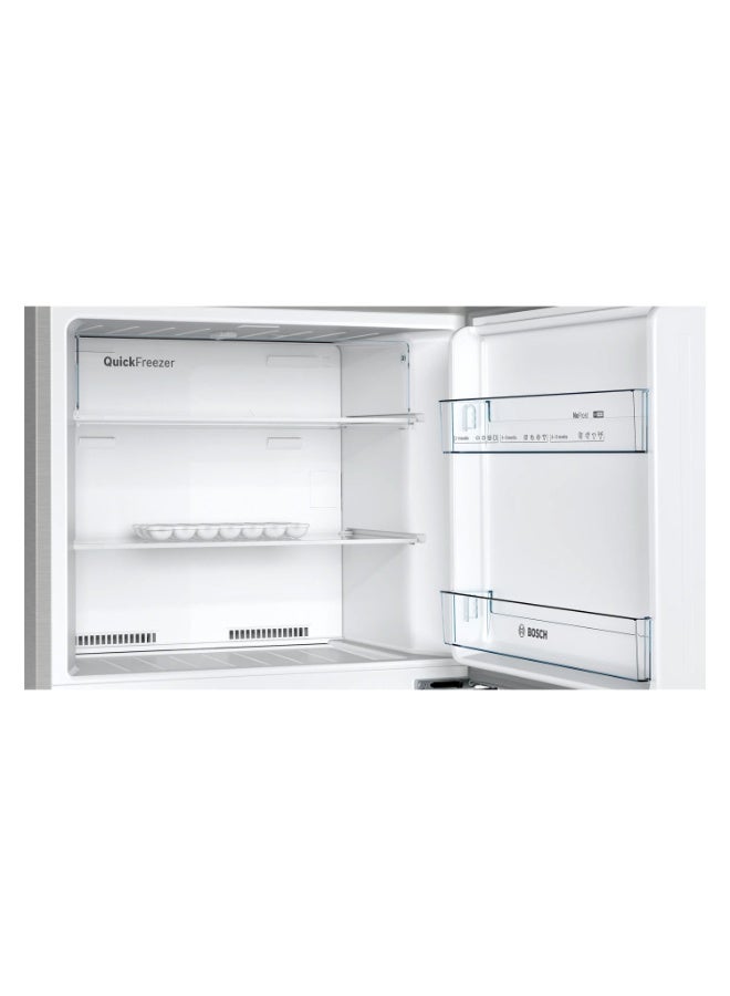BOSCH 365L Gross / 328L Net, Fridge Freezer with Freezer at Top, 178 x 70 cm, Total No Frost, VitaFresh, LED Light 120 W KDN43NLE0M silver - Image 5