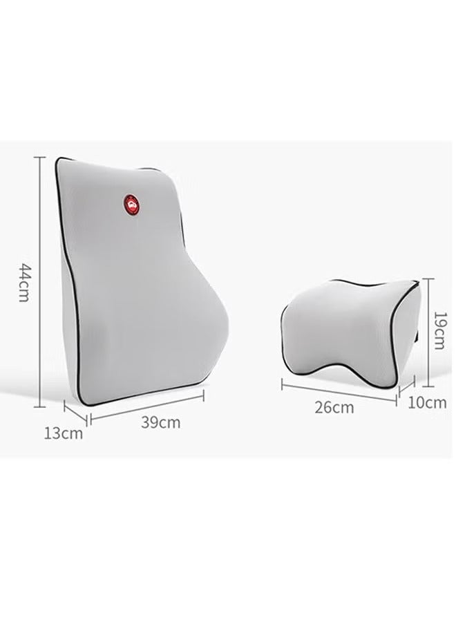 Generic Car headrest Pillow,Car Neck Pillow,Car Pillow,Car Neck Support Pillow,Car Seat Neck Pillow,Neck Pain Relief,Cervical Support Pillow,Pure Memory Foam Car headrest Pillow,Washable Cover,Car Headrest Pillow for Ergonomic Design,Support Cervical Headrest with Adjustable Strap(Beige) - Image 2