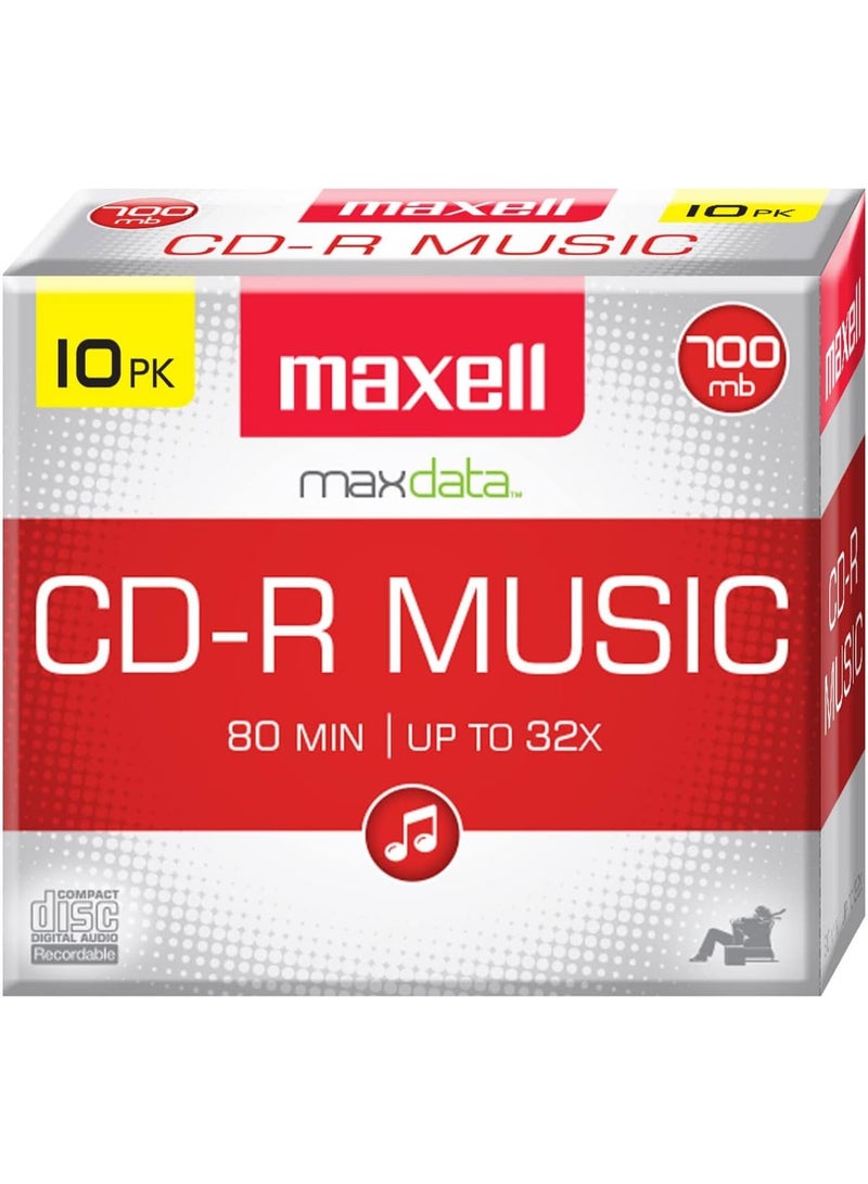 Maxell Maxell 80-Minute Music CD-Rs (625133) - Image 1