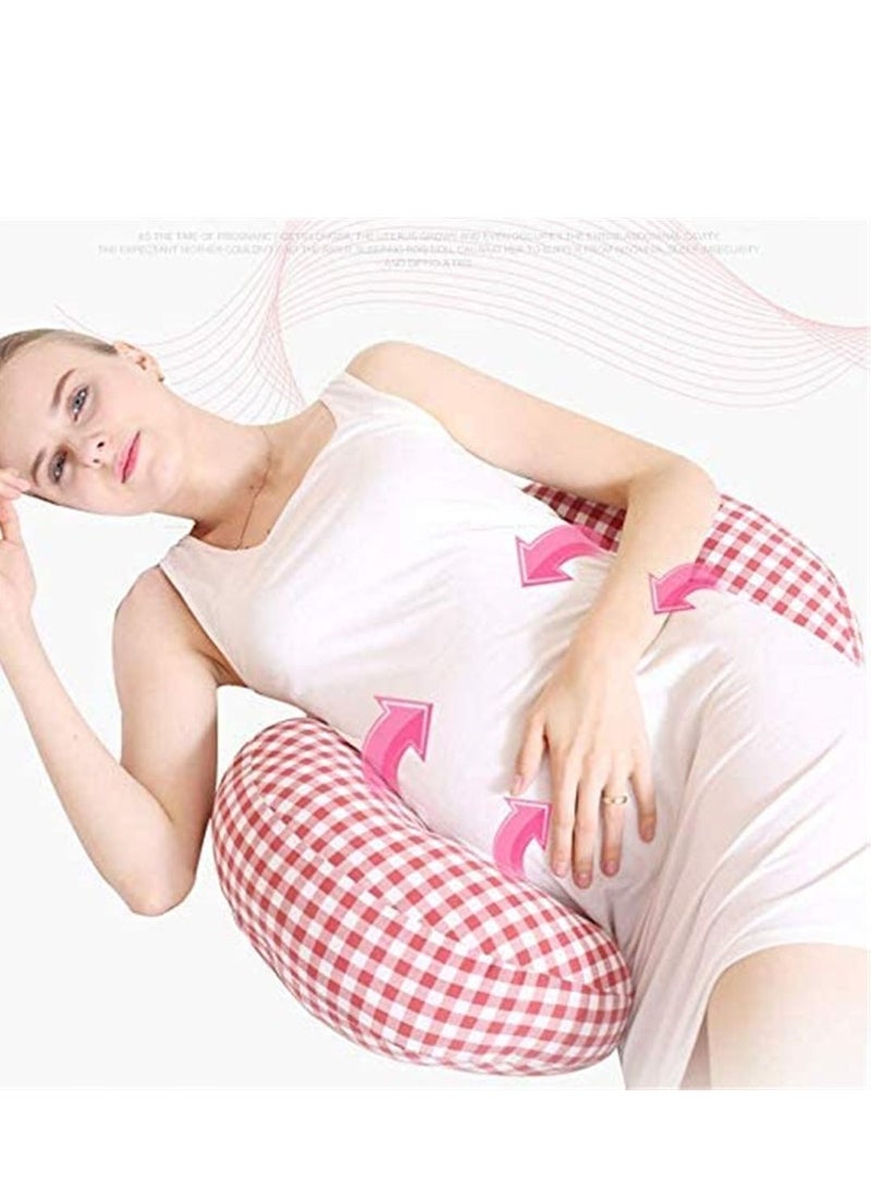 Side Sleeper Pregnancy Support Pillow Double Wedge for Both Bump and Back Adjustable Center Panel According to Body Size  - Image 3